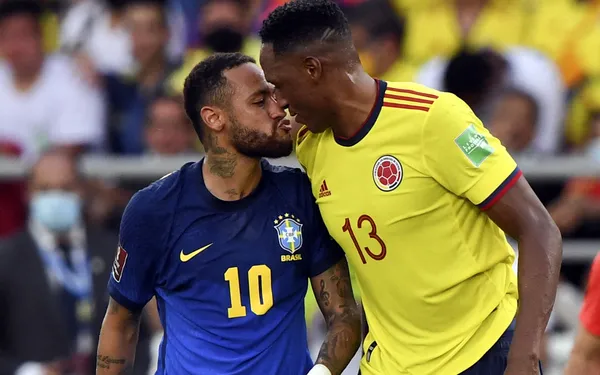 A separate duel took place in the Metropolitan between Yerry Mina and Neymar Jr. The Colombian prevented the Brazilian from shining as usual on many occasions. He ended up annoying him and they closed the game arguing.