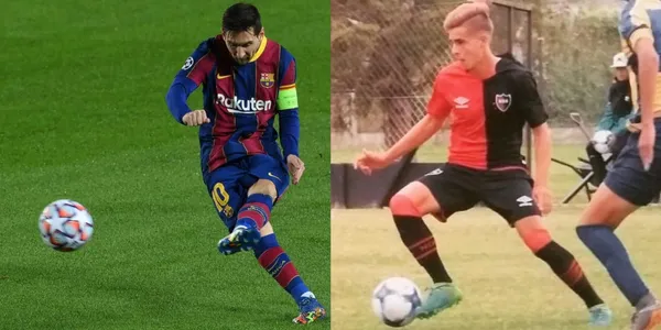 A young Argentine player who is also called Messi promises to be the future star and his movements with the ball prove it