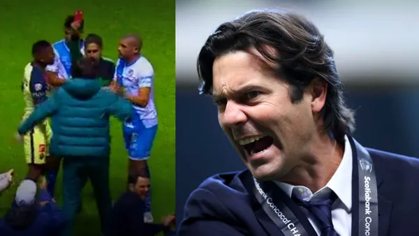 After kicking two different players from Club Puebla, Martínez was given two yellow cards that got him sent off in the first half.