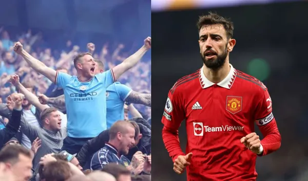 After the equalizing goal in the Manchester United-Manchester City match, the controversial action of the citizen fan