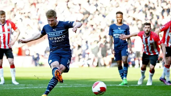 After two consecutive official matches without a goal, Manchester City broke this streak by beating Southampton 1-4 on Sunday to book their place in the FA Cup semifinals.