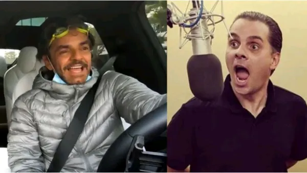 Although they both work on screen, Eugenio Derbez has the luxury of a 171 thousand dollar car while Martinoli travels in a more conventional way.