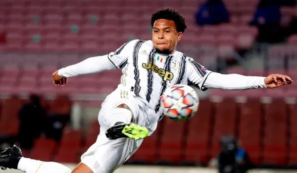 American Weston McKennie made it 2-0 for Juventus inside the box after an assist from compatriot Thimoth