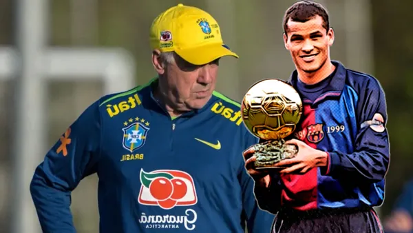 Ancelotti and Rivaldo. PHOTO: Brazil National Team