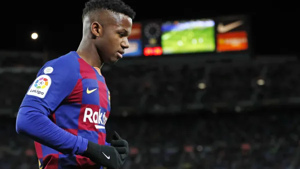 Ansu Fati wearing the FC Barcelona jersey. (Source: FC Barcelona)
