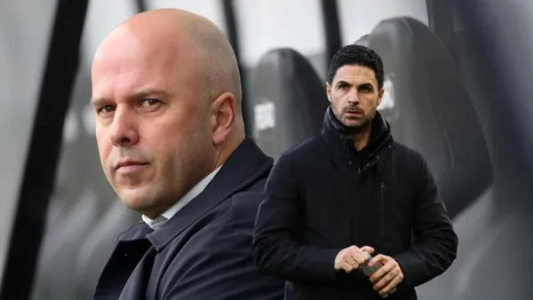 Arne Slot, Mikel Arteta Photo: BBC