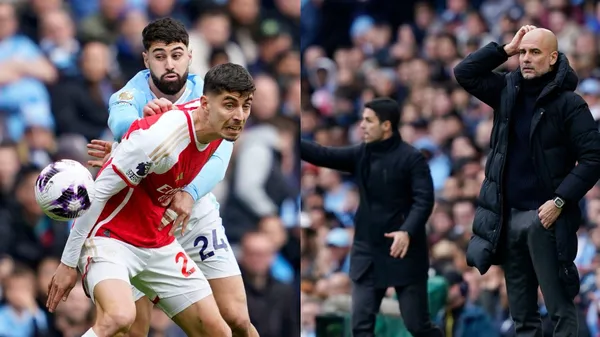 Arsenal and Manchester City battle in a 0-0 draw at the Etihad Stadium.