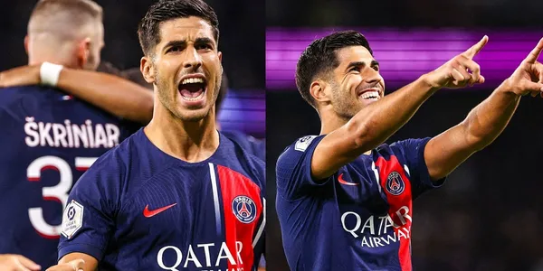 Asensio shone at the Parc des Princes in the first half.