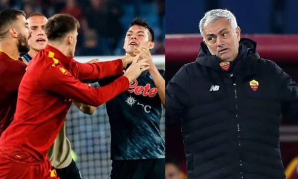 At the end of the match between Napoli and Roma there was a brawl in which Lozano was the protagonist