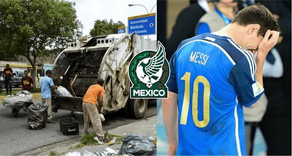 At the time, he was responsible for El Tri dancing against Mexico, but two mistakes by a player threw his job away. He confessed that he was traveling in the garbage truck.