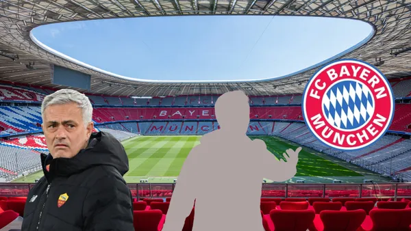 Bayern Munich's stadium is empty during the day before a Bundesliga match.