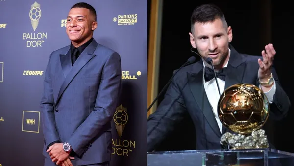 Both stars wore luxurious watches at the awards gala presented by France Football magazine.
