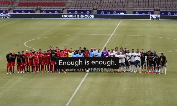 Both teams showed their union against racism. The fight against systemic continues and MLS seems to be a good platform to express it.