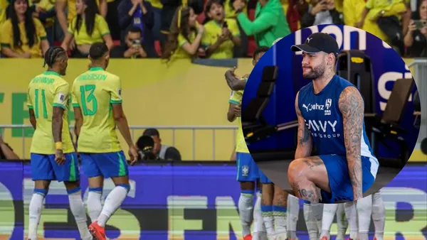 Brazil and Neymar Jr. players. Photo: Brazil and Neymar Jr. networks.