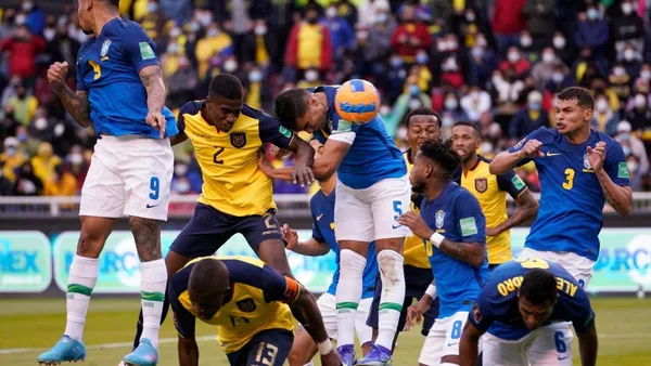 Brazil rescued a draw in a match full of controversy.