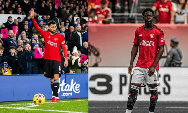 Bruno Fernandes' words to Kobe Mainoo