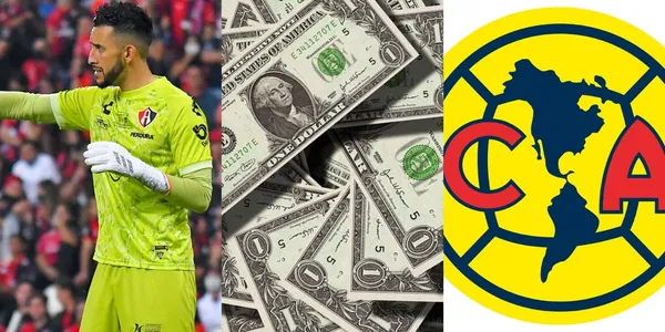 Camilo Vargas with the Atlas jersey.