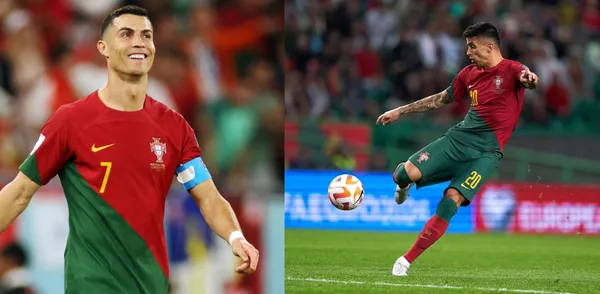 Cancelo was close to score the 1-0, but Cristiano Ronaldo stole it.