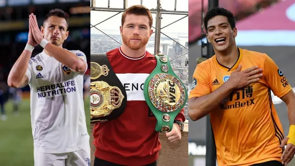 Canelo Alvarez is getting bigger and bigger in boxing history but he also took time to talk about Chicharito Hernandez and Raul Jimenez.