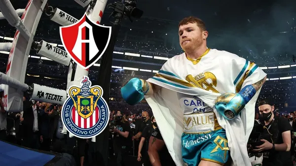 Canelo was seen supporting Atlas in the Clausura 2022 final.