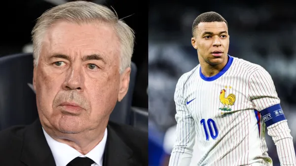 Carlo Ancelotti answers question regarding Mbappé.