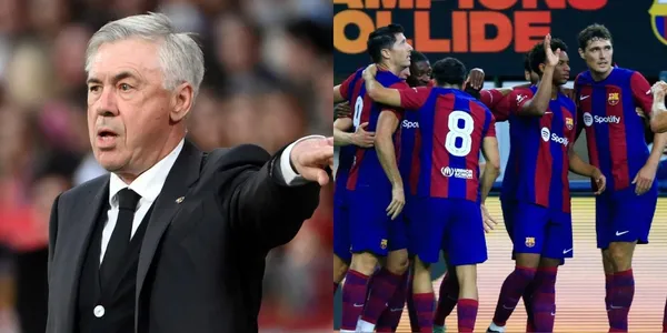 Carlo Ancelotti's reaction after losing against FC Barcelona in a friendly