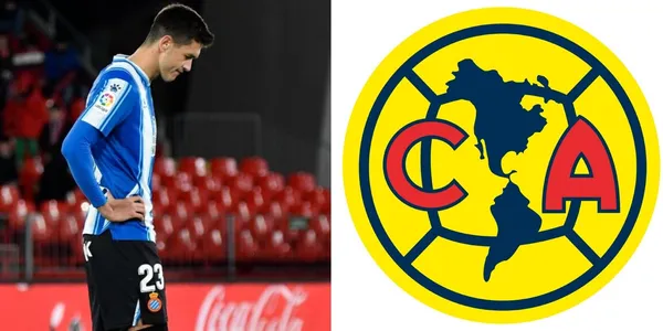 César Montes with the Espanyol jersey.