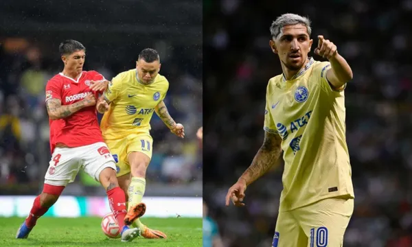 Club America suffered in the first half with Toluca, especially because Diego Valdés disappeared from the field.