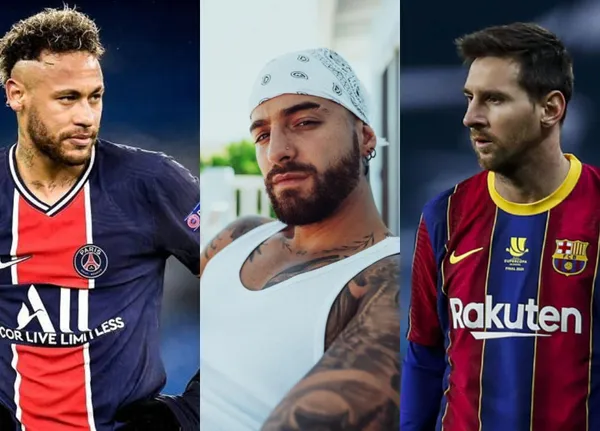 Colombian singer Maluma chose the best player between Neymar and Messi