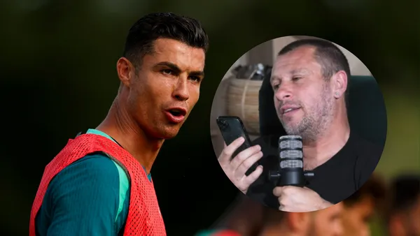 Cristiando Ronaldo and Antionio Cassano. Photo: networks of Cristiando Ronaldo and Antionio Cassano.