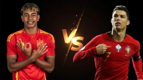 Cristiano and Yamal. PHOTO: Spain