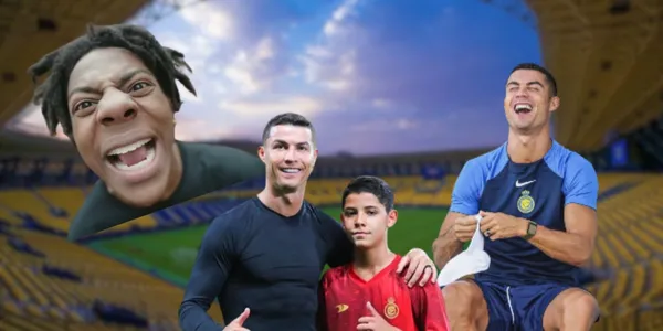 Cristiano Ronaldo and Cris Jr.