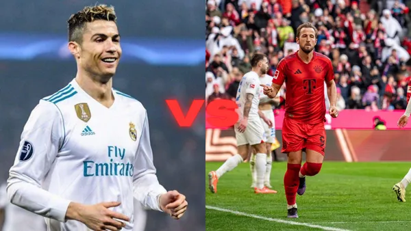 Cristiano Ronaldo and Harry Kane | @Cristiano and @HKane