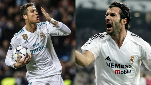 Cristiano Ronaldo and Luis Figo | Photos: @realmadrid