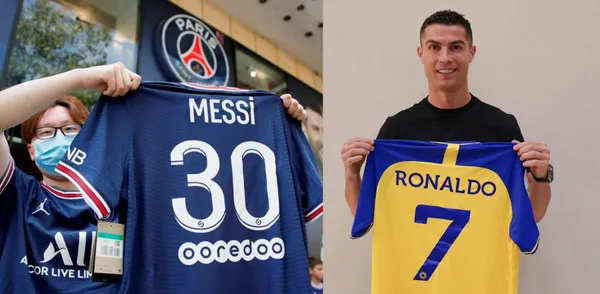 Cristiano Ronaldo and Messi are even competing in shirt sales.
