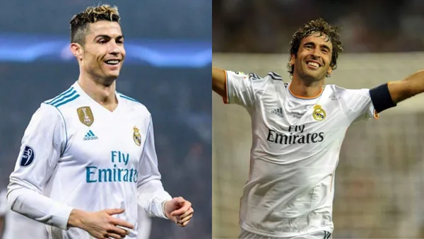 Cristiano Ronaldo and Raul Gonzalez | Photos: @LaLiga y @realmadrid