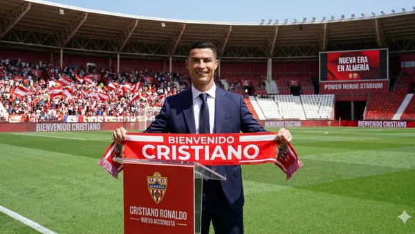 Cristiano Ronaldo bought a 25% of UD Almeria - Picture created by AI