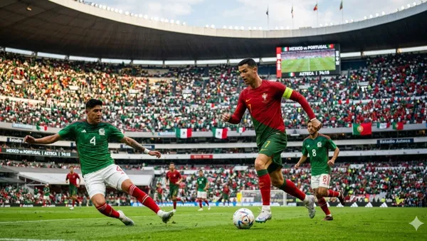 Cristiano Ronaldo couldn't be with Portugal against Mexico in Azteca Stadium