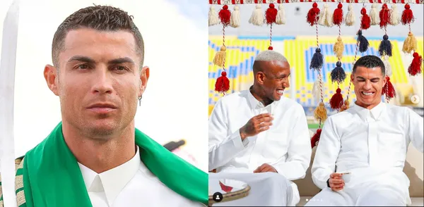 Cristiano Ronaldo had a curious day in Saudi Arabia.