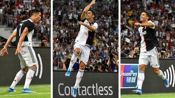 Cristiano Ronaldo is one of the most prominent goalscorers. he also has a goal celebration of his own where he shouts "Siiiiiiii". Fans at Old Trafford joined him in shouting when he scored on his second debt against Newcastle United.