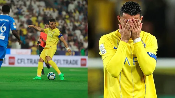 Cristiano Ronaldo lost against Al Hilal and he also received a red card late in the game.