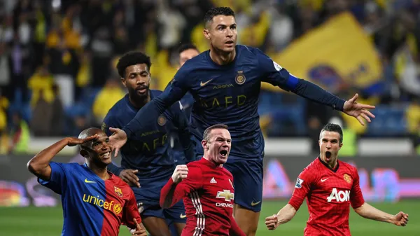 Cristiano Ronaldo overtook goal records from football legends like Eto'o, Rooney, and Van Persie.