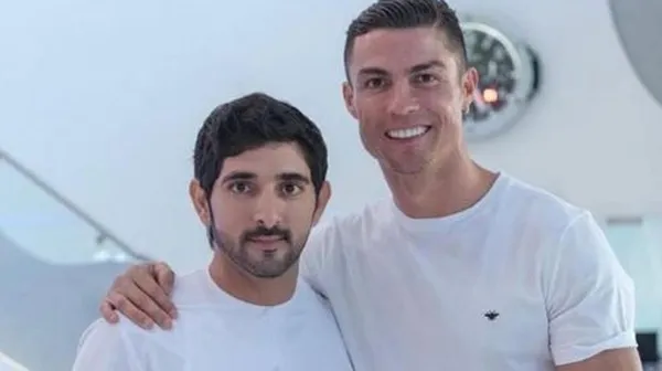 Cristiano Ronaldo received a very unexpected visit from the prince of the United Arab Emirates