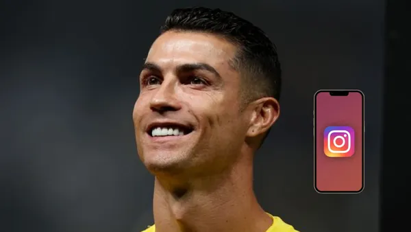 Cristiano Ronaldo smiling before playing an Al Nassr match.