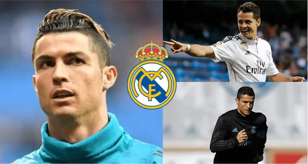 Cristiano Ronaldo surprises with his return to Valdebebas, where Real Madrid practices. This is also what they say about Chicharito's return