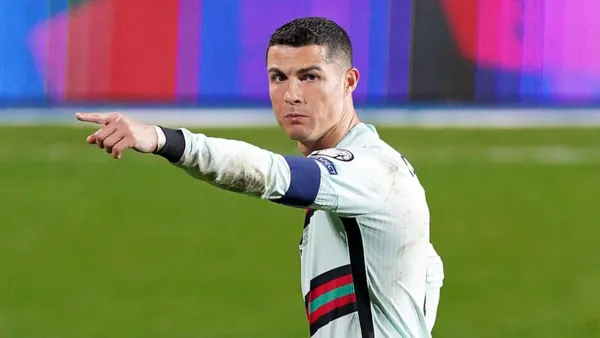 Cristiano Ronaldo wearing the Portugal national team jersey. (Source: Eurosport)