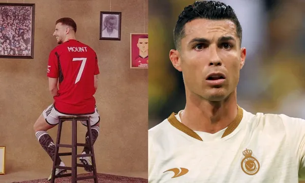 Cristiano Ronaldo's reaction to Mason Mount being given the number 7 shirt