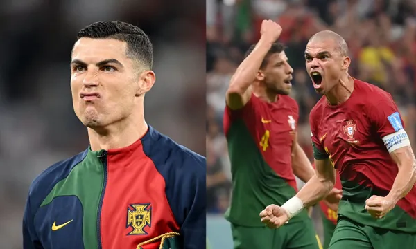 Cristiano ronaldo's reaction to Pepe's goal in World Cup 2022