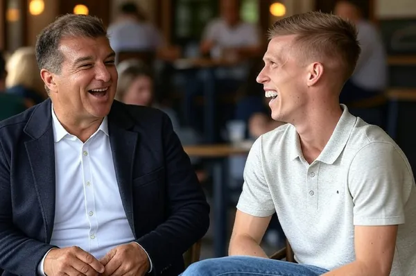 Dani Olmo was about to leave Barcelona because they could not register him, but president Joan Laporta would have had a masterstroke