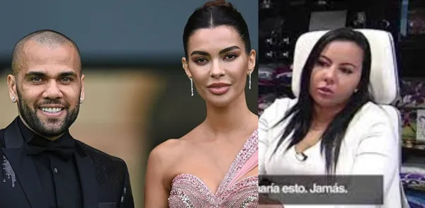 Daniel Alves' girlfriend just spoke, and she's not happy with his wife.